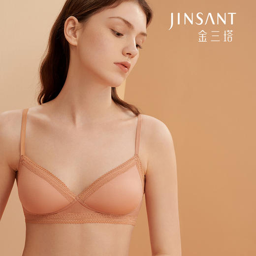 金三塔 女真丝柔软无钢圈文胸NZFBC304 商品图5