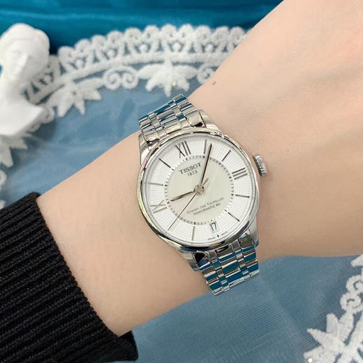 【时计廊】天梭（TISSOT）瑞士手表女刘亦菲同款杜鲁尔系列自动机械女表女士腕表七夕送礼 T099.207.11.118.00 商品图0