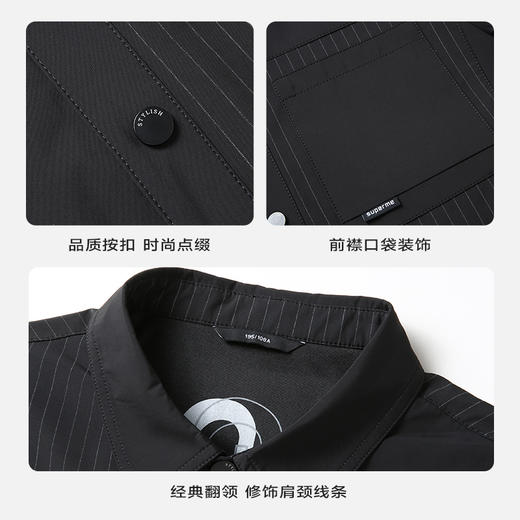 【搭配】【新款DLS】大依优型大码翻领夹克外套加肥加大肥佬休闲上衣男士胖子 商品图2