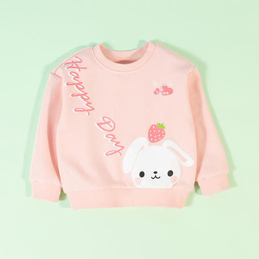 贝贝怡童装儿童卫衣秋冬加绒保暖女童上衣休闲冬装233S3255
 商品图1