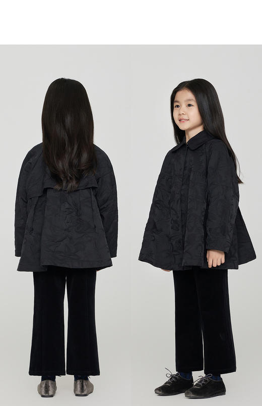 jnby  23年秋款  精致提花中长款风衣 1N9911800 商品图7