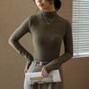 【螺纹半高领打底衫女】秋冬新款内搭保暖衣 韩版百搭显瘦长袖t恤 商品缩略图9