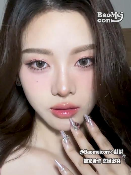 BAOMEICON·年抛  芭比灰棕 14.2  <封封同款> 七夕约会妆 | 日常通勤也能驾驭的微混血灰棕！不规则锁边 眼神更聚光！韩产0-800度<一副两片> 商品图4