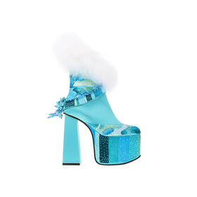 sheme藏族高原狂想曲雪域之巅全球限量版时尚奢华新中式女士短靴可定制