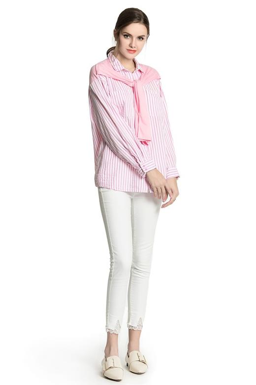 SUMMER & SAGE 条纹两件式衬衫 2498 商品图1