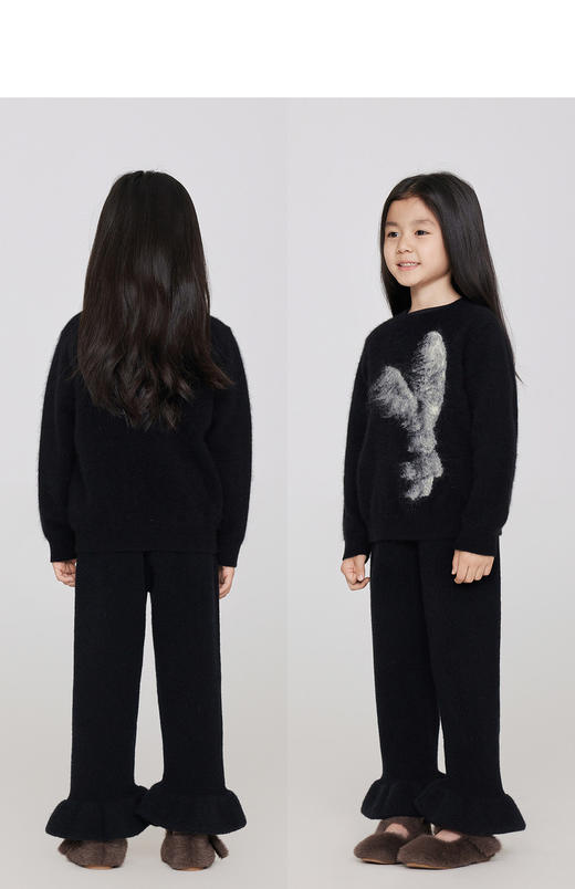 jnby  23年秋款  风吹兔子柔软亲肤长袖套头毛衫 1N9312670 商品图10