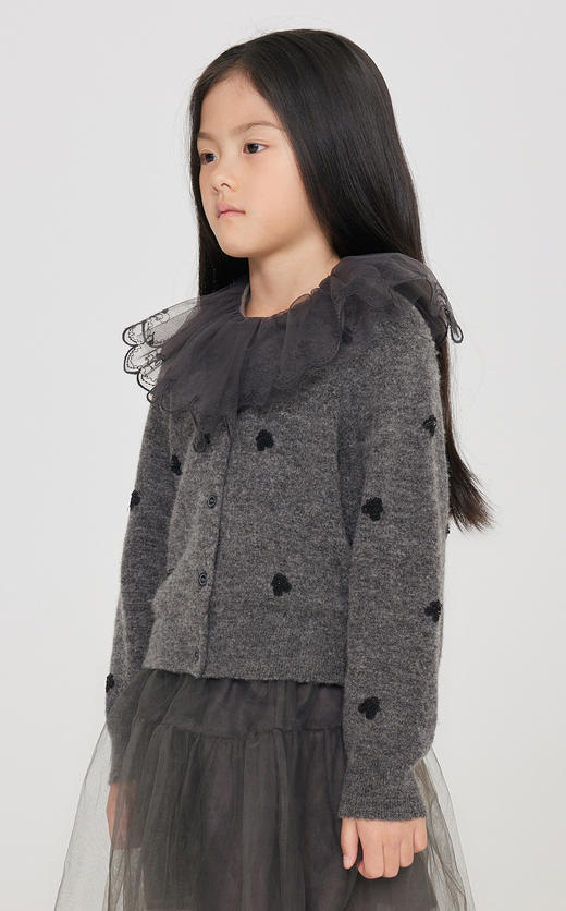 jnby  23年秋款 绵羊毛短款开襟毛衫 1N9311500 商品图3