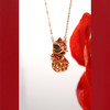 [醒狮系列]18K金镶钻珐琅工艺项链 商品缩略图5