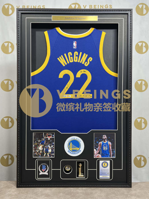 收藏系列 维金斯 勇士队22号蓝色加签款 亲笔签名球衣 商品图1