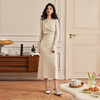 法式针织连衣裙女秋季新款气质小众交叉设计感长裙V1938438 商品缩略图1