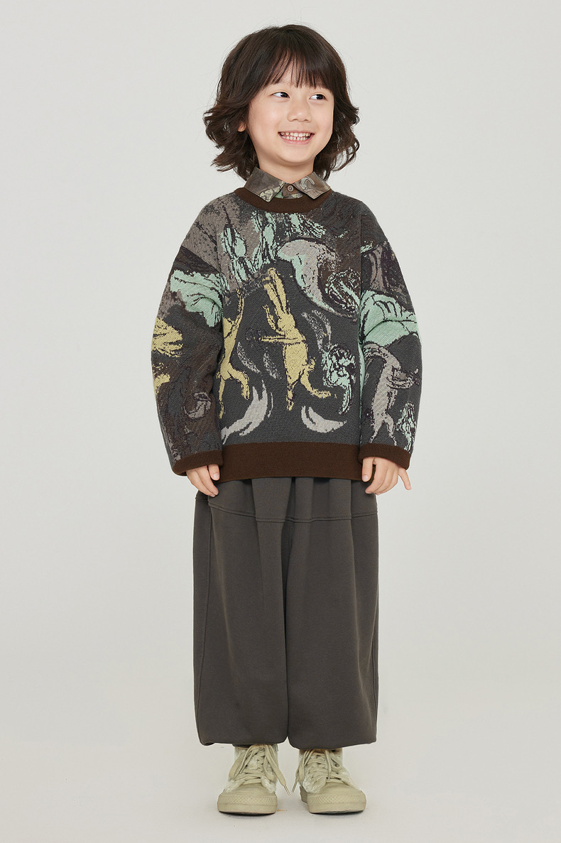 jnby  23年秋款  干爽舒适长袖套头毛衫  1N9311970