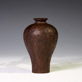 复古小梅瓶°黑檀花插