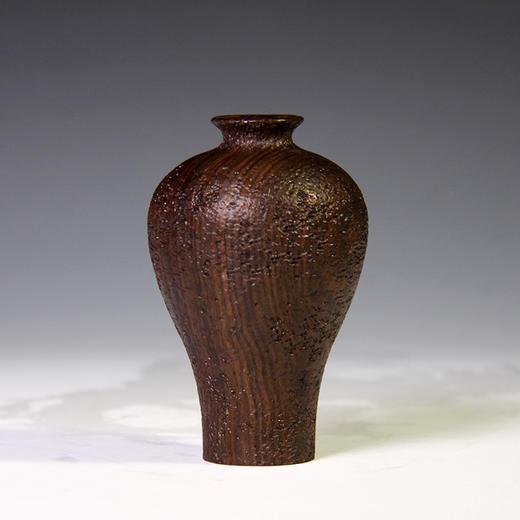 复古小梅瓶°黑檀花插 商品图0