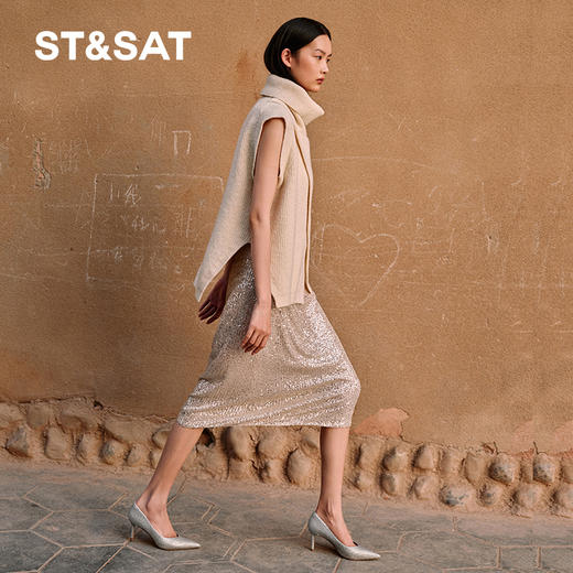 星期六优雅闪耀高跟鞋SS33111192 商品图3