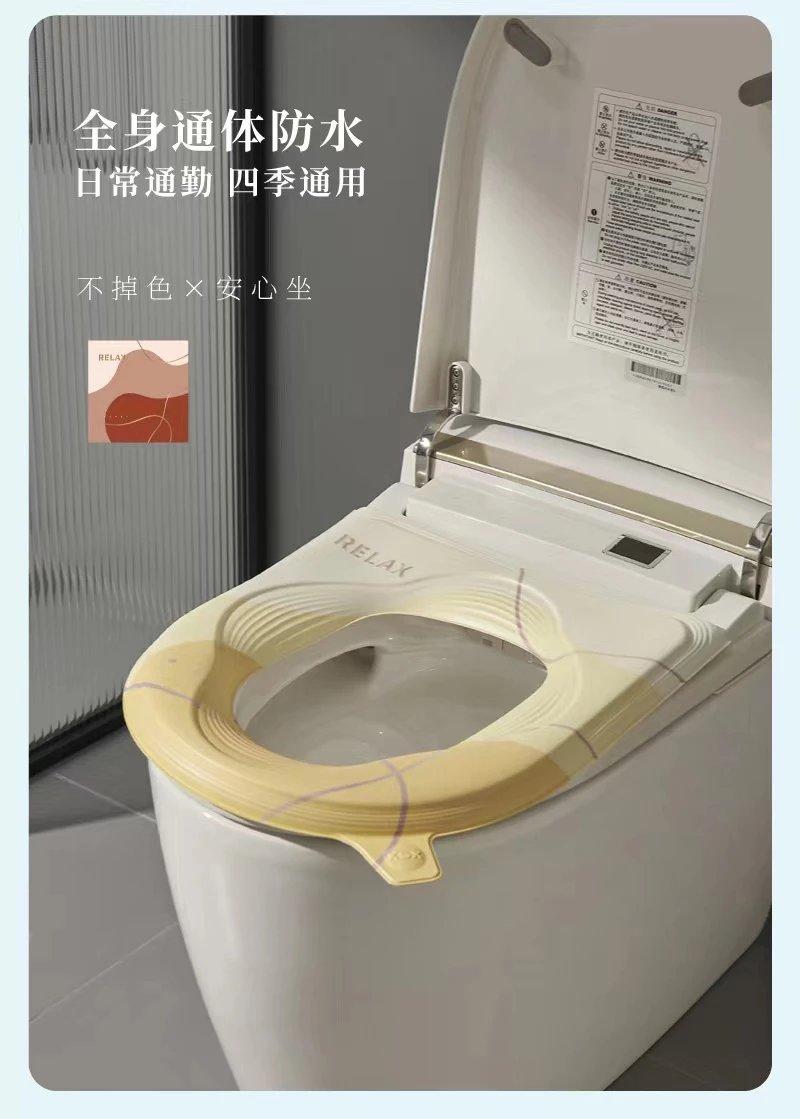 2个！梦中情垫 韩国设计师原创款【宜品猫连花立体席梦思马桶垫2个】用完直接水冲洗 不用卸下来洗 一年四季都可用 不怕冰p