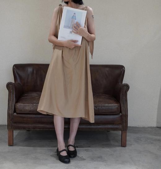 elsa esturgie 吊带真丝连衣裙棉纱衬里 商品图2