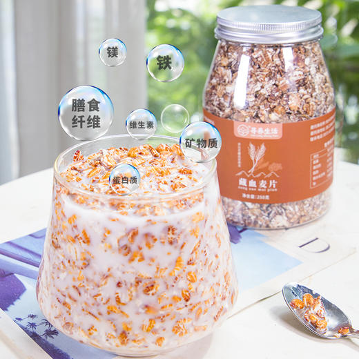 藏血麦片 优质原粮 含有丰富膳食纤维 低GI食品 做法多样 适合各种人群 商品图1