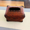 红色竹编纸巾盒 商品缩略图1