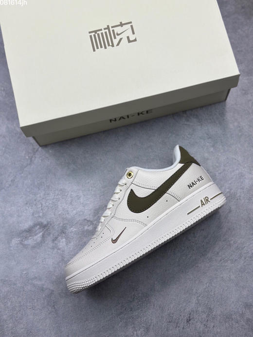 夏季特惠💰430 官方爆款定制 公司级 Nike Air Force 1 Low “NAI-KE”40年 军绿 空军一号 商品图2