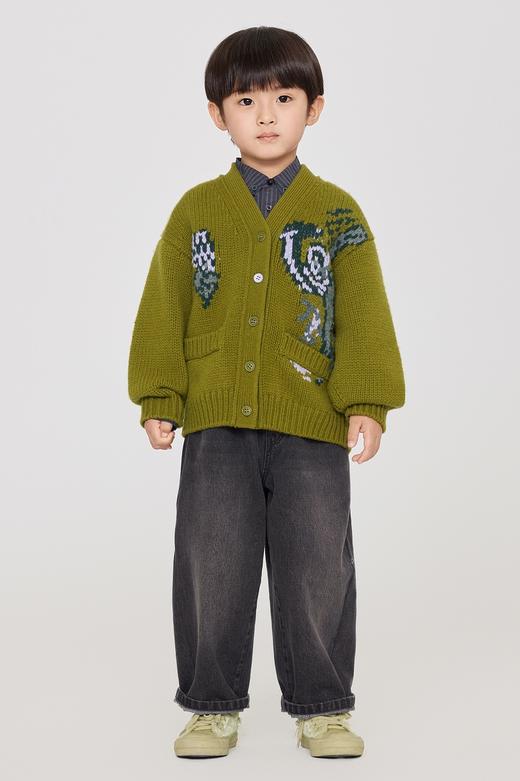 jnby  23年秋款  羊毛百搭中长款开襟毛衫  1N9311450 商品图0