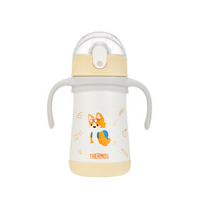 【THERMOS膳魔师】萌宠柯基 320ml 吸管杯带把手