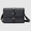 GUCCI 古驰 男士饰互扣式双G印花GG邮差包 黑色 745679 92TCN 1000 商品缩略图0