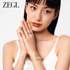 ZEGL设计师肌理系列彩色锆石开口戒指女小众设计高级感指环食指戒 商品缩略图5