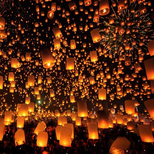 Chill玩泰国！Yee Peng Lanna 清迈梅州大学天灯节2025预售早鸟78折【万人水灯节祈福】 商品图3