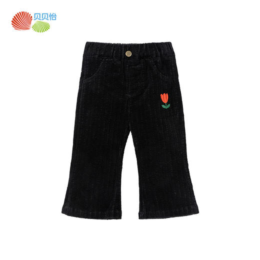 贝贝怡裤子秋季女童长裤喇叭裤秋冬休闲儿童洋气秋装ZB3CK016 商品图4