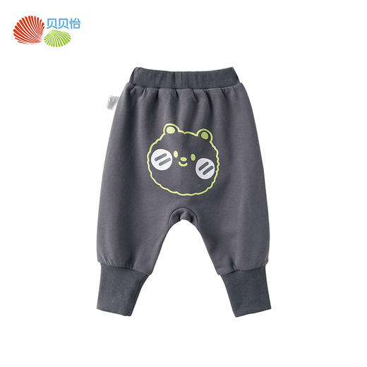 贝贝怡童装春秋新款儿童宽松束脚长裤男女童休闲裤宝宝卡通PP裤233K2547
 商品图6