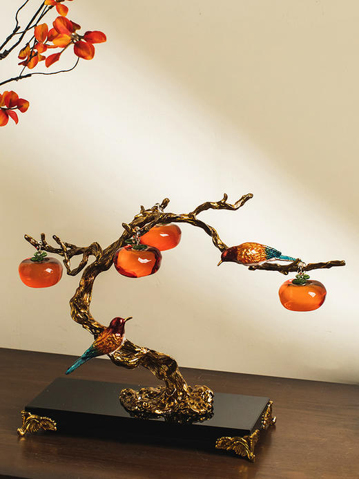 喜上眉梢事事如意摆件(370*130*280)客厅书房办公室玄关新中式摆件 商品图1