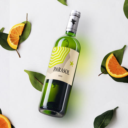 翡马（BORDEAUXVINEAM）法国进口太阳伞系列酒庄酒宴请夏季限定桃红半干白葡萄酒 750ml 太阳伞半干白+桃红两支装 商品图1