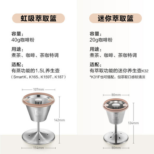 【专柜-北鼎】养生壶配件-虹吸萃取篮适配K32/K31F茶咖啡 商品图1
