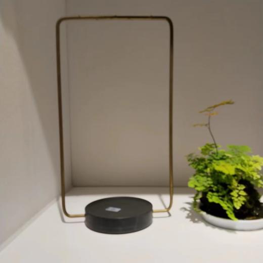 歙砚石+铜笔挂笔架 商品图0