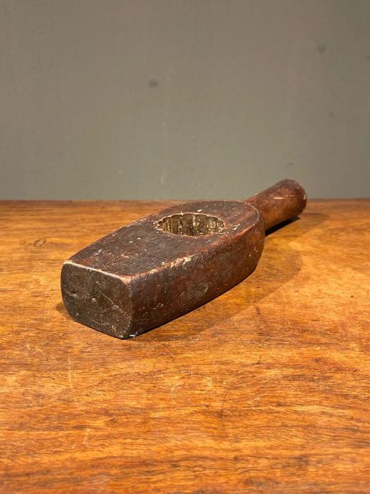 长柄硬木雕葵花纹糕饼模具，顺丰包邮 商品图6