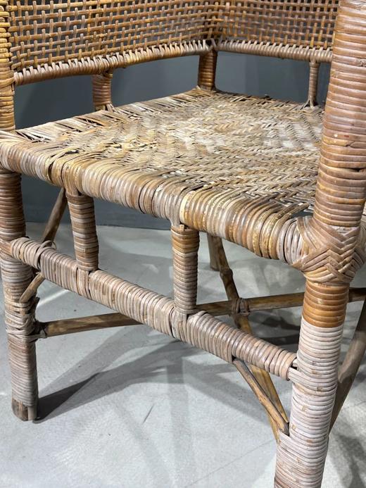 竹结构编藤高斜背凉椅，顺丰包邮 商品图9