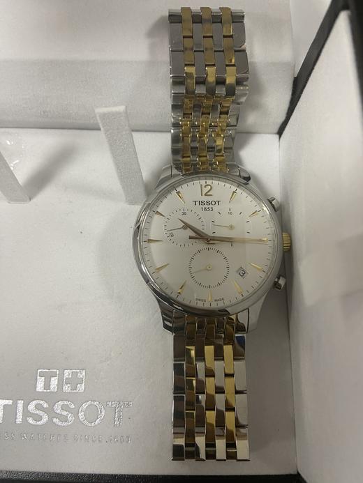 HCT0636172203700 天梭TISSOT 俊雅系列 日历窗格 计时码表 太妃针石英男表 【无电】 商品图4