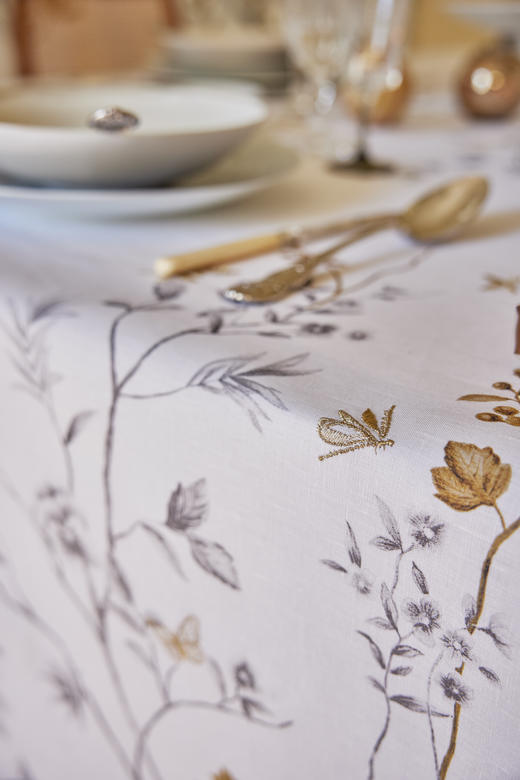 AT邸尔铂·法国进口奢华家纺MÉSANGES雀之灵系列桌品艺术桌布 商品图5