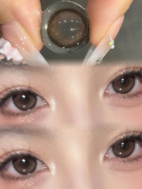 LOVE Puppy 恋爱狗狗眼粉棕「含硅水凝胶」年抛型 250/275/350/400/425/450/500/550/600/650/700度缺，其他度数货全！