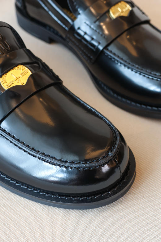 真皮复古小金币乐福鞋 商品图2