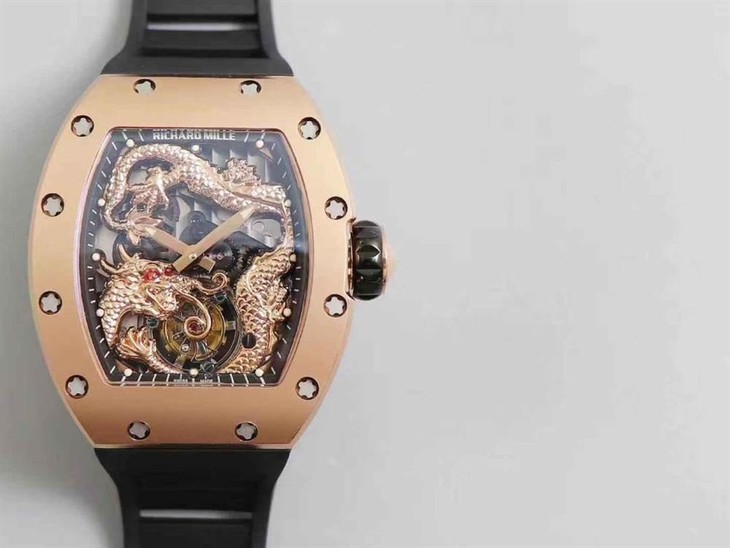 TW厂理查德米勒RM057成龙盘龙陀飞轮腕表-明星同款