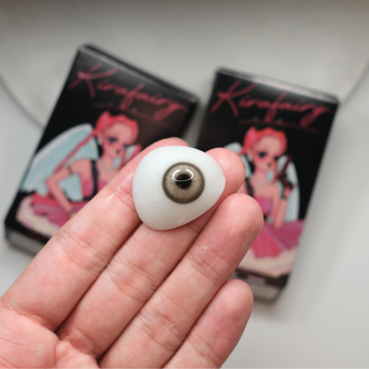 KIRAFAIRY 年抛隐形眼镜 小金猫 14.5mm 1副/2片 左右度数可不同-VVCON美瞳网5