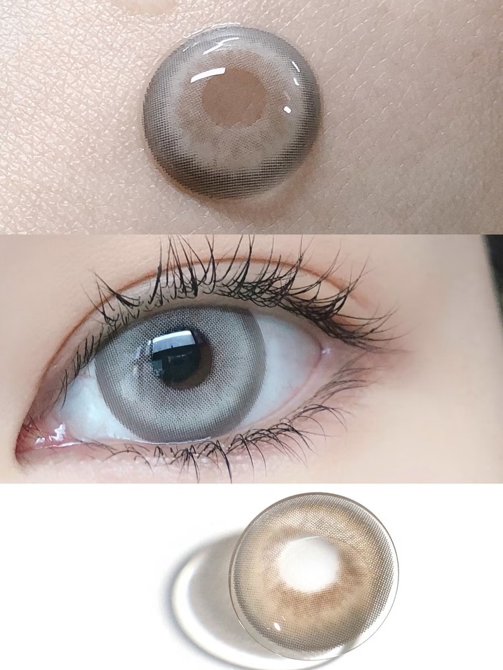 KIRAFAIRY 年抛隐形眼镜 银扣蜥蜴 14.5mm 1副/2片 左右度数可不同 - VVCON美瞳网