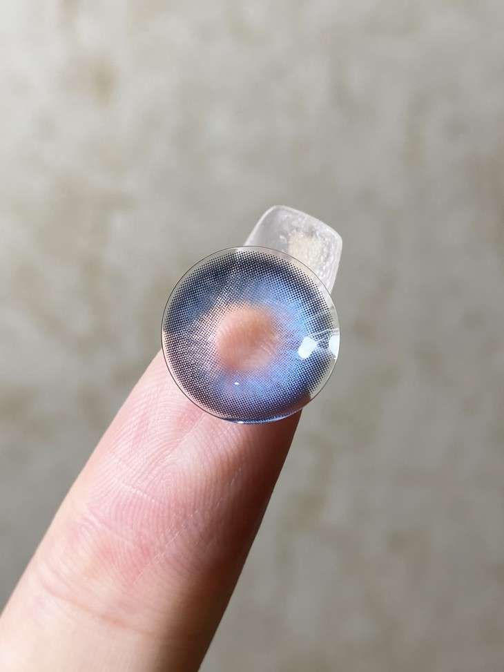 KIRAFAIRY 年抛隐形眼镜 蓝水母 14.5mm 1副/2片 左右度数可不同-VVCON美瞳网6