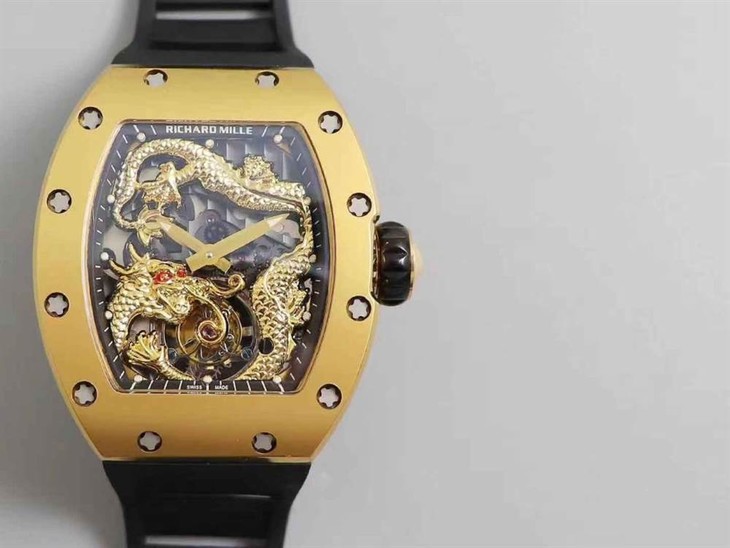 TW厂理查德米勒RM057成龙盘龙陀飞轮腕表-明星同款