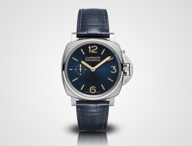 VS厂沛纳海PAM00728「42mm钛金属」腕表深度评测-少见的薄款蓝面组合