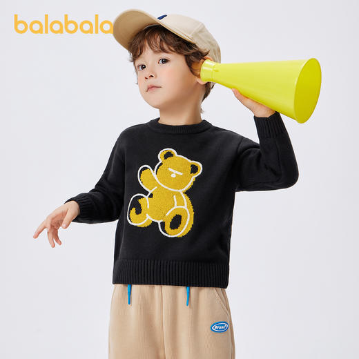 巴拉巴拉童装男童毛衣秋冬新款小童女童儿童针织衫保暖亲子装 商品图0