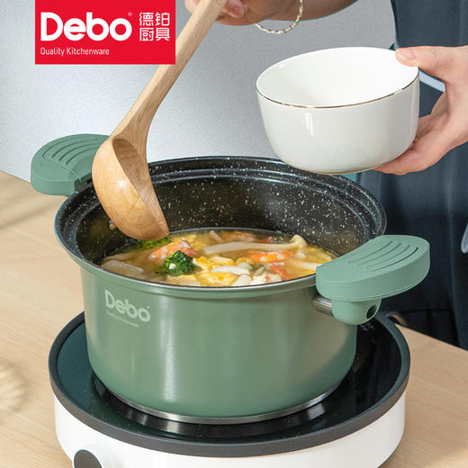 Debo德铂威特利微压锅复底不粘煲汤锅电磁炉明火通用 商品图2