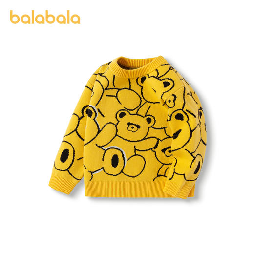 巴拉巴拉童装男童毛衣秋冬新款小童女童儿童针织衫保暖亲子装 商品图4