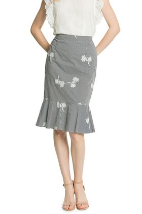 SUMMER & SAGE 绣花包臀鱼尾裙 3318